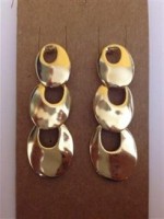 Brinco de Três Argolas - Folheado